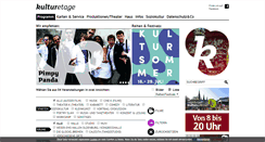 Desktop Screenshot of kulturetage.de