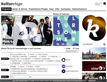 Tablet Screenshot of kulturetage.de